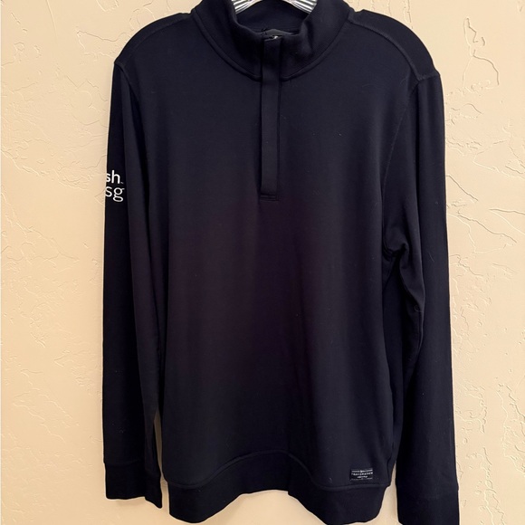NWT - Branded Travis Mathew Black 1/4 Zip Newport Fleece - Small - Picture 7 of 8